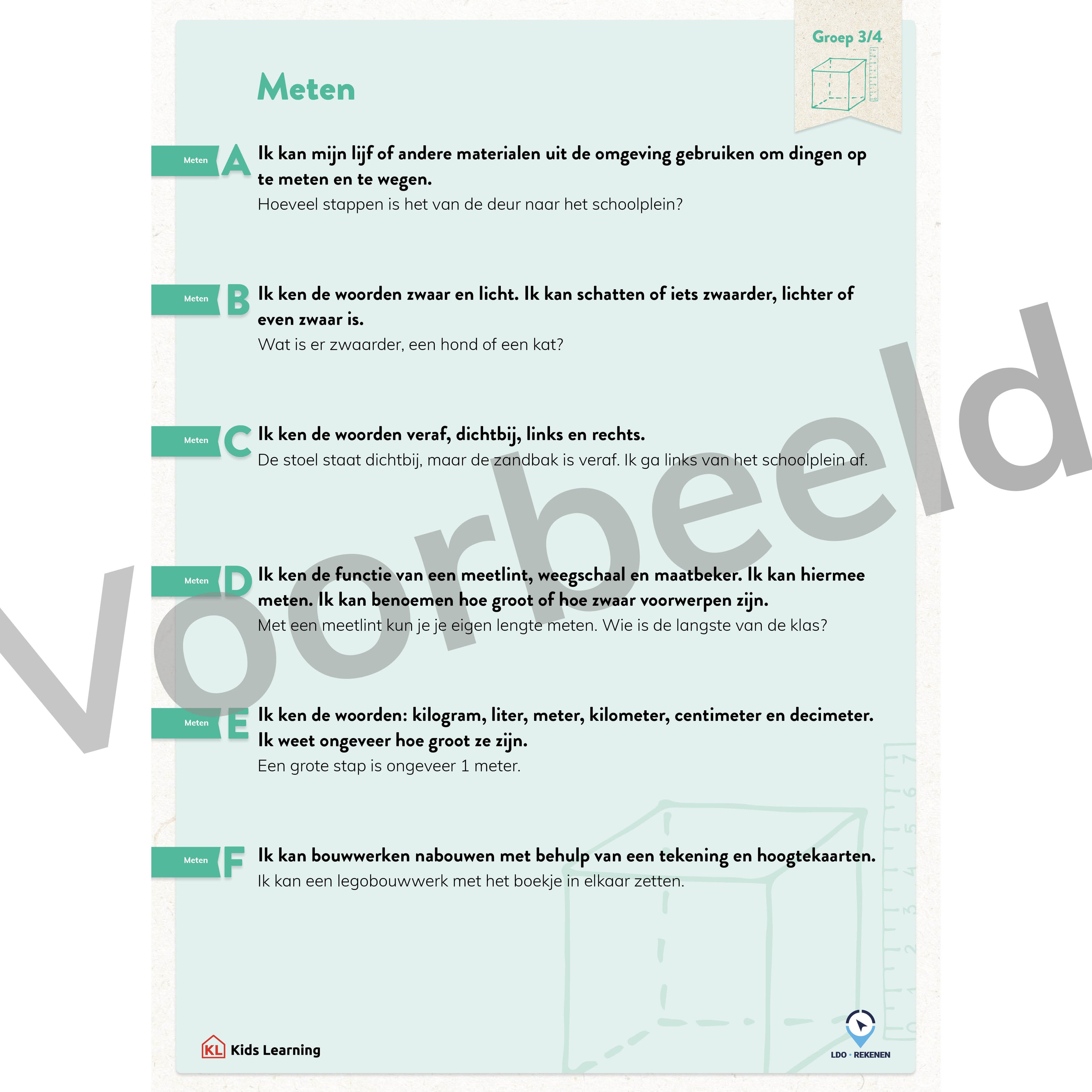 LDO Rekenen - Doelenposters - Groep 3/4