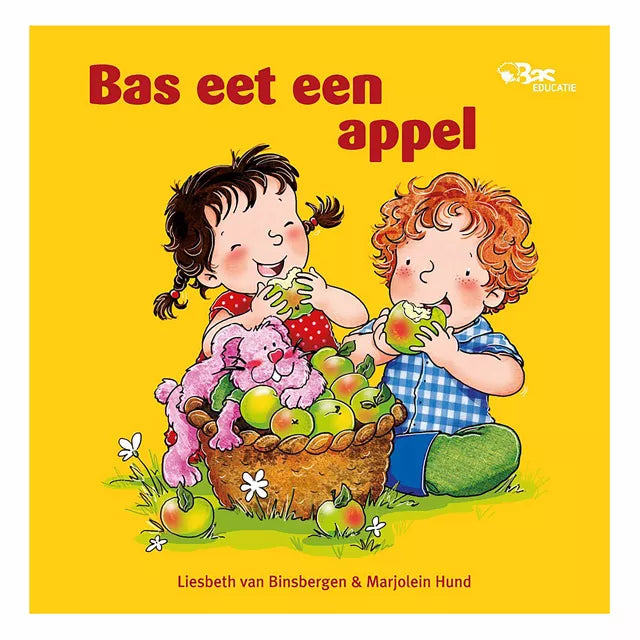 Prentenboek - Bas eet een appel