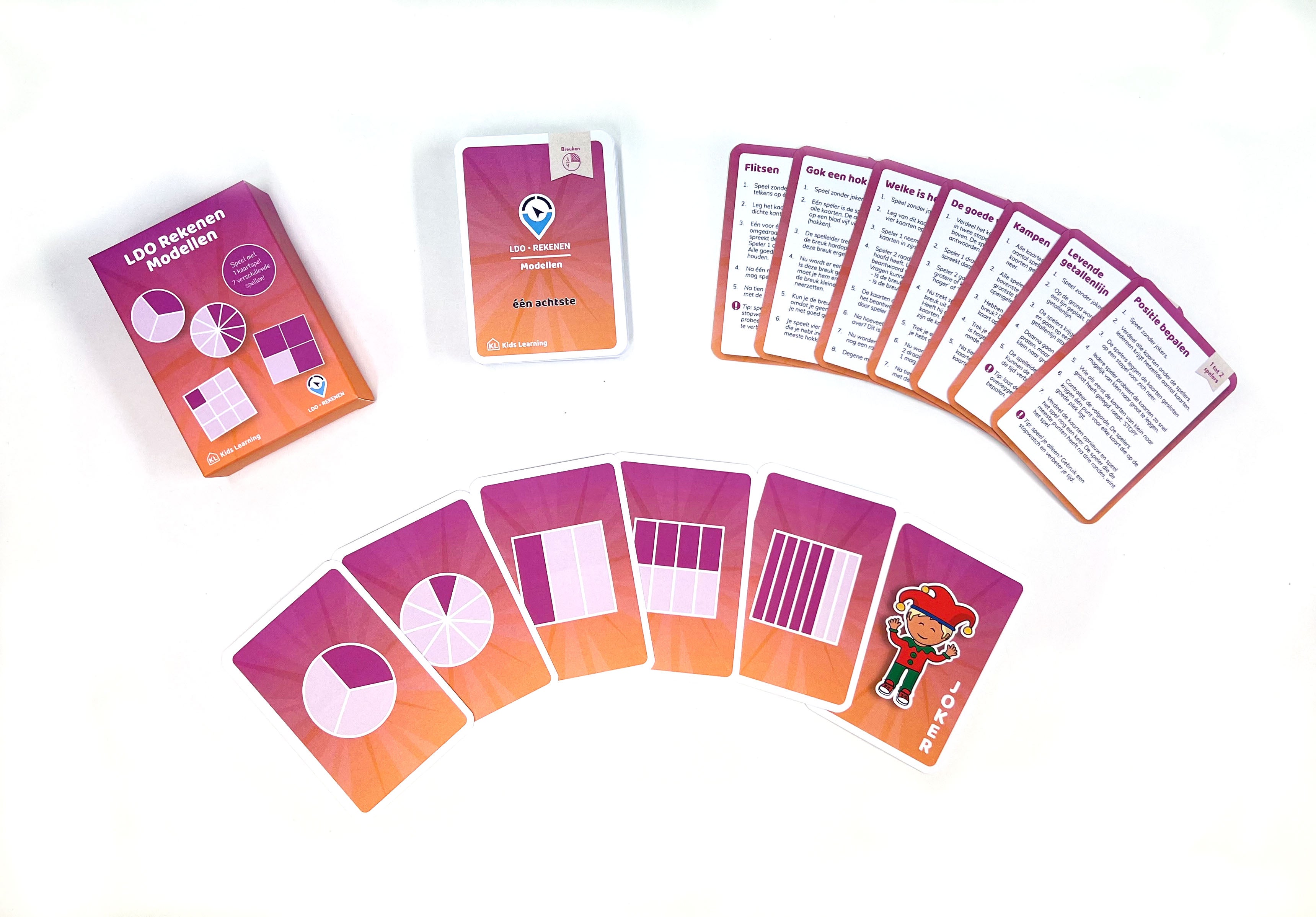 LDO Rekenen - Kaartspel Breuken - set van 3