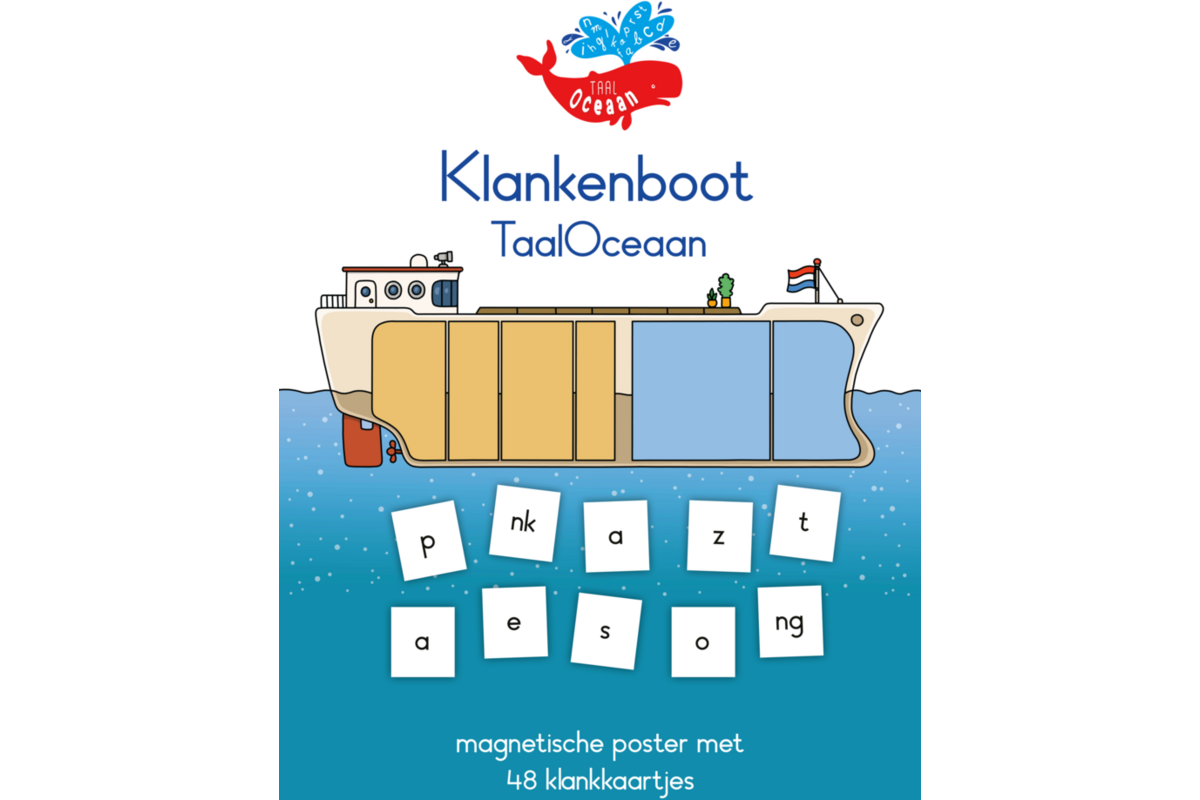 TaalOceaan - Klankenboot wandbord