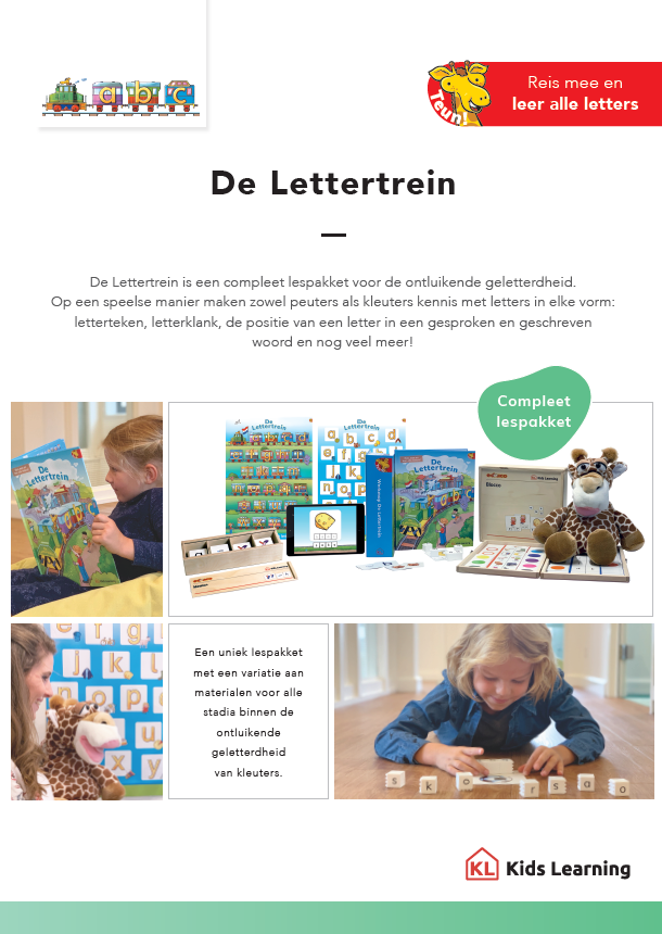 Voorkant Brochure De Lettertrein
